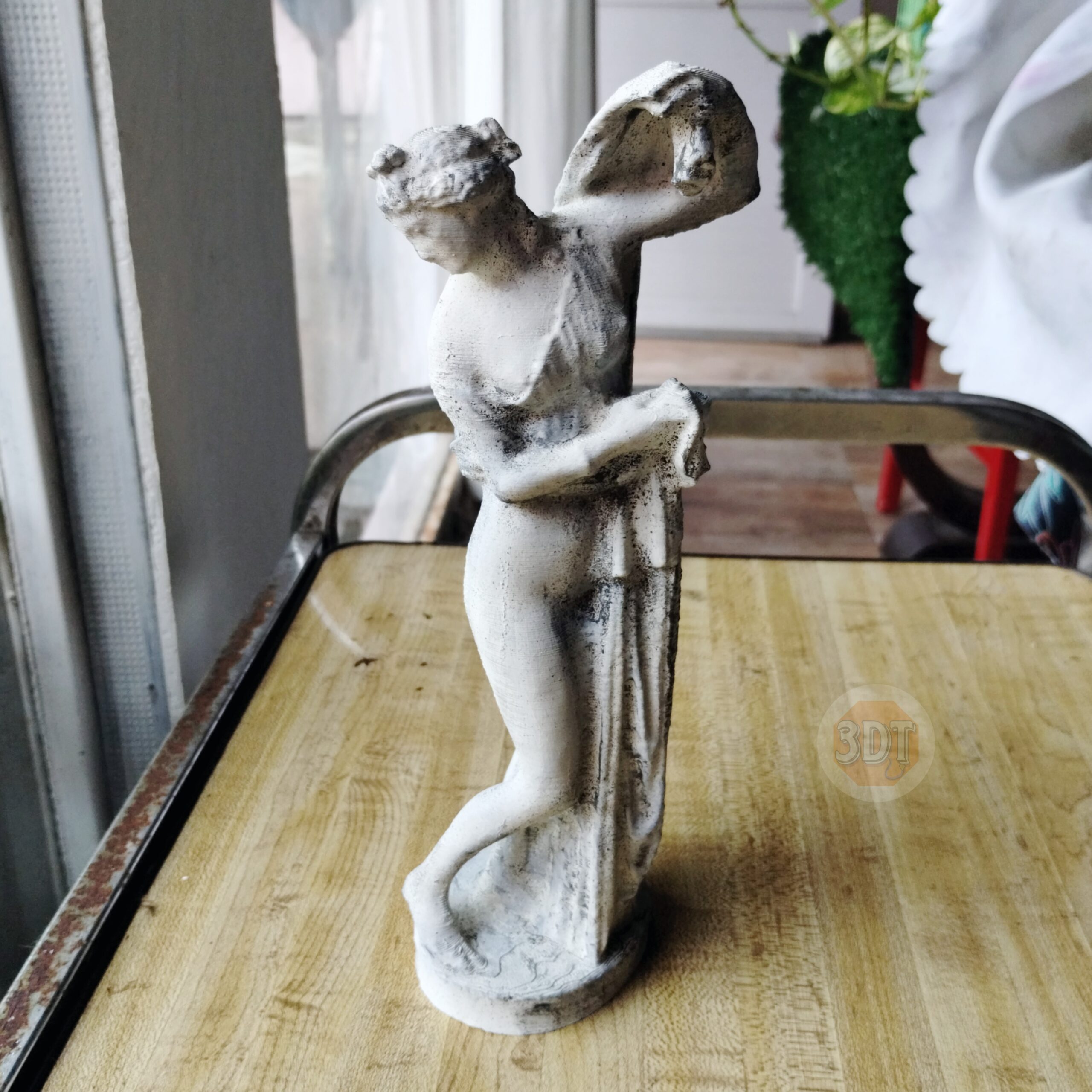 Estatua Venus Calipigia Romana 25cm Pintada Símil Mármol 3d - Image 3