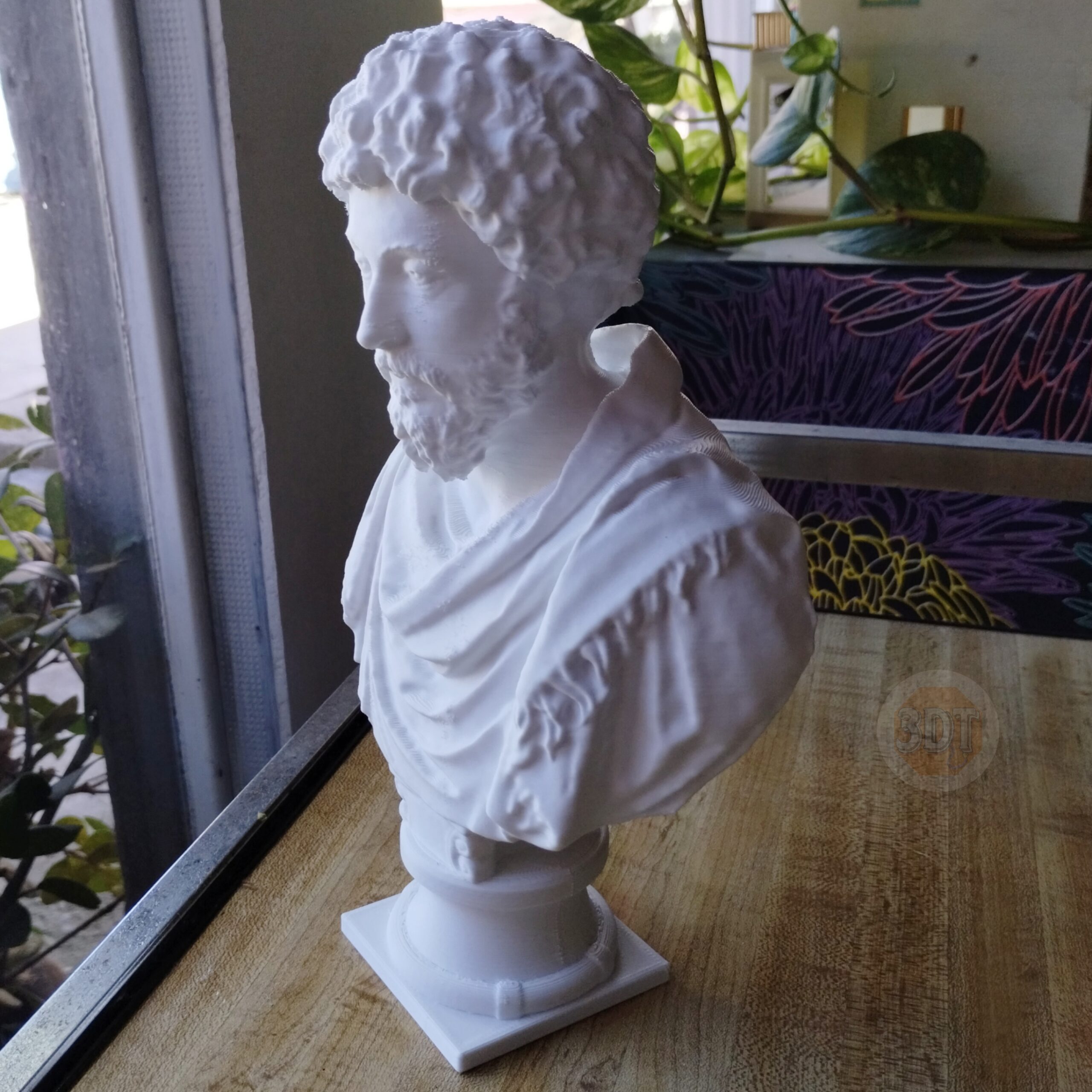 Busto De Marco Aurelio Antiguo Roma Escultura Impresión 3d - Image 4