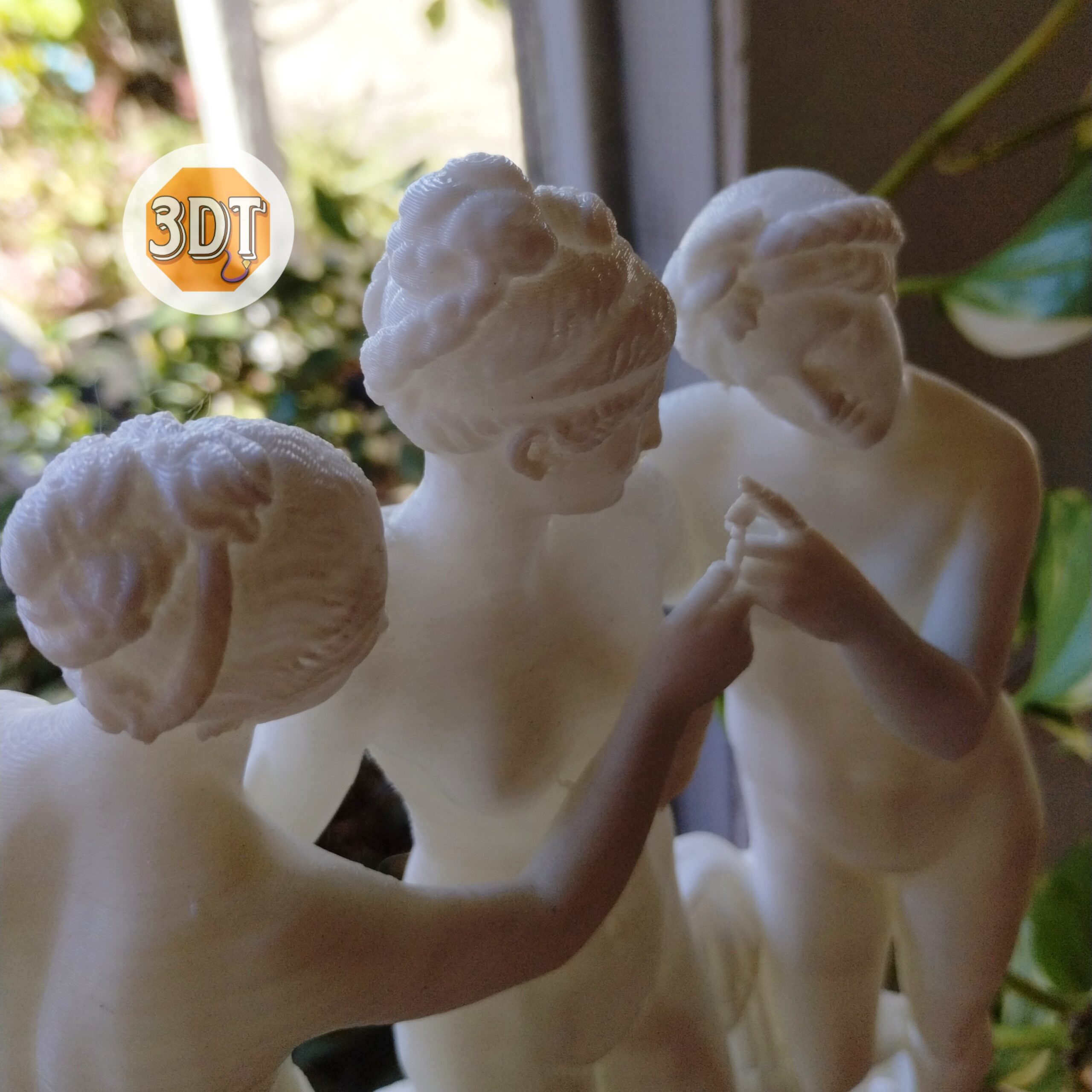 Escultura Las Tres Gracias De Canova Decoración Estatua 3d - Image 4