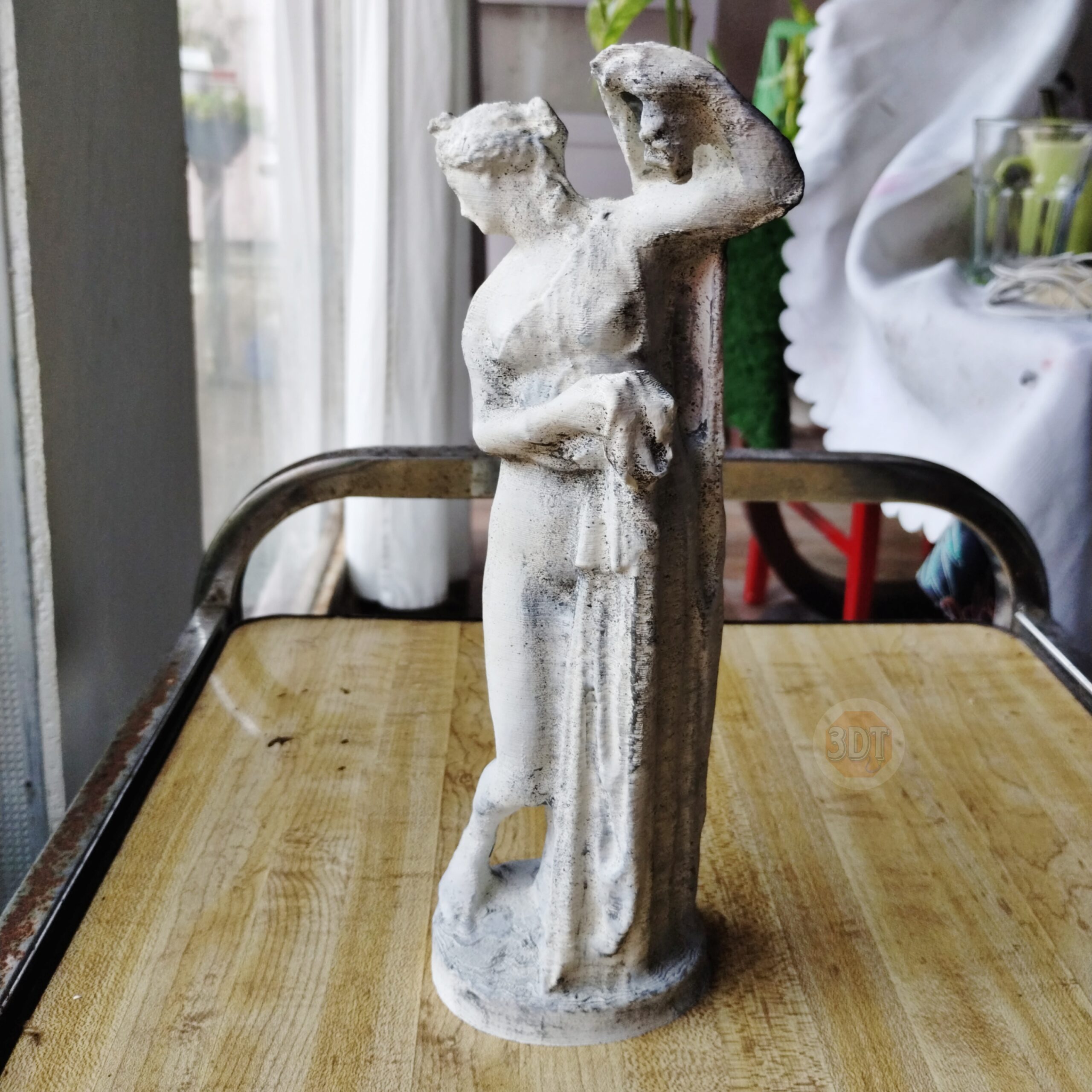 Estatua Venus Calipigia Romana 25cm Pintada Símil Mármol 3d - Image 5