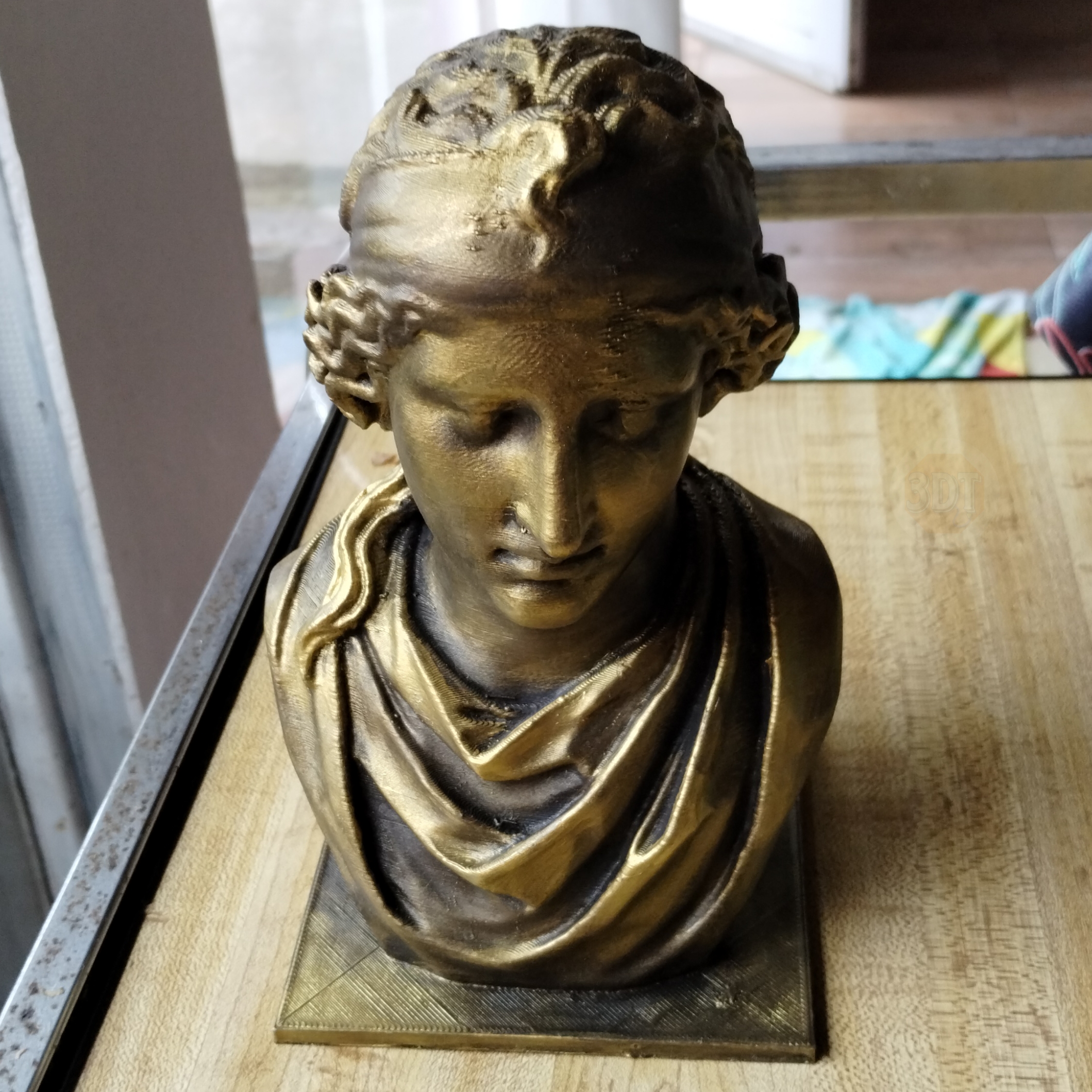 Escultura Busto De Afrodita Simil Bronce Decoración Estatua - Image 5