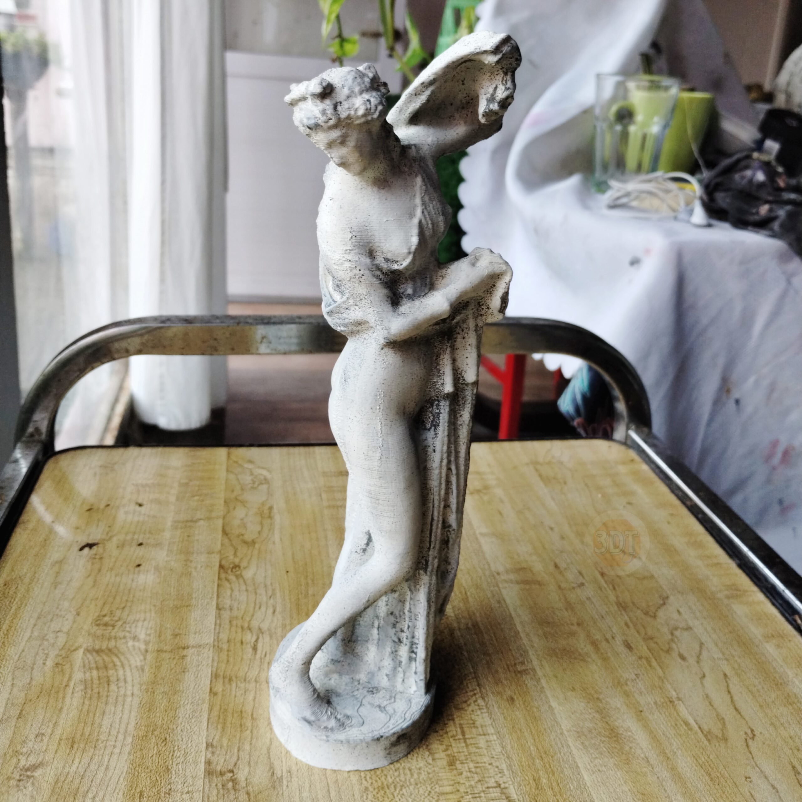 Estatua Venus Calipigia Romana 25cm Pintada Símil Mármol 3d - Image 6