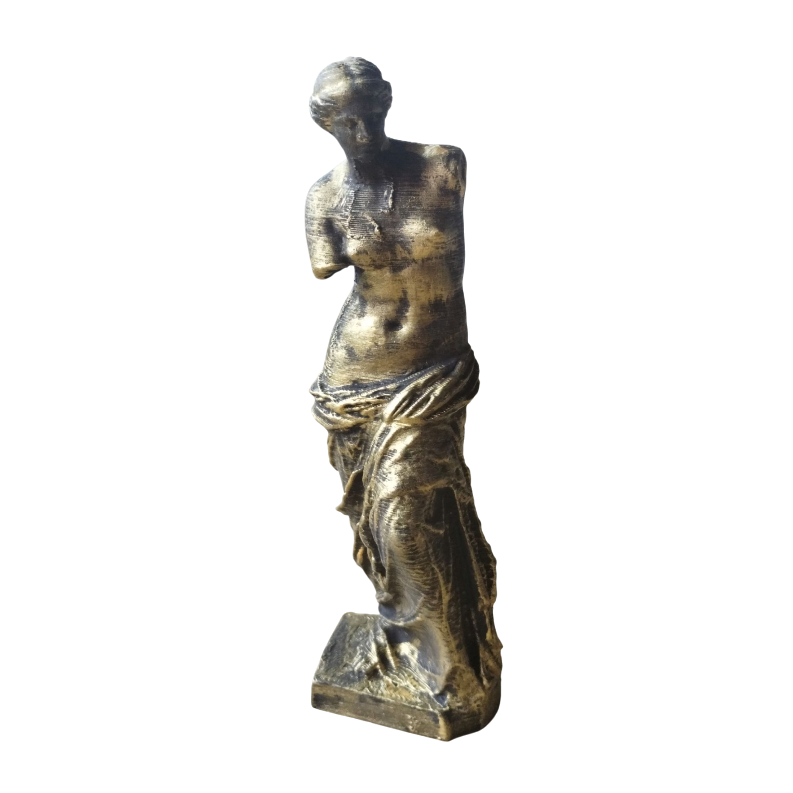 Estatua Venus De Milo Pintada Simil Bronce 15cm Clásica 3d - Image 7